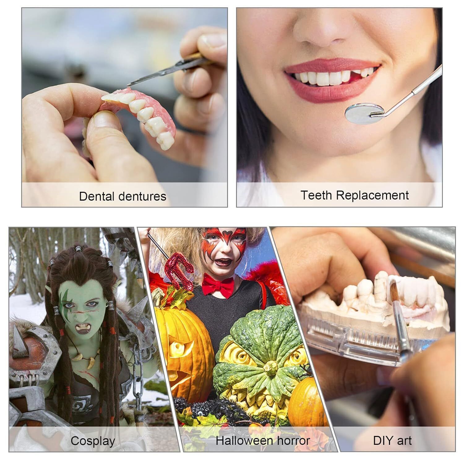 28/112Pcs JMU Dental Acrylic Resin Denture Synthetic False Teeth A1/A2/A3, T6/T8