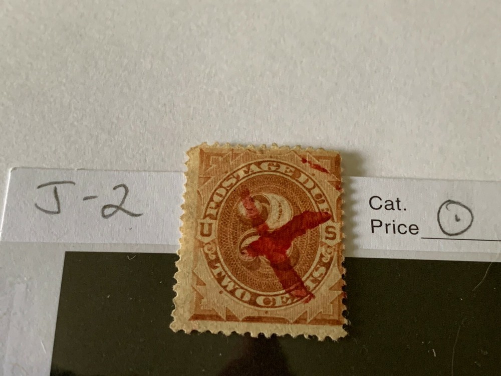 Fancy Cancel #J2 1879