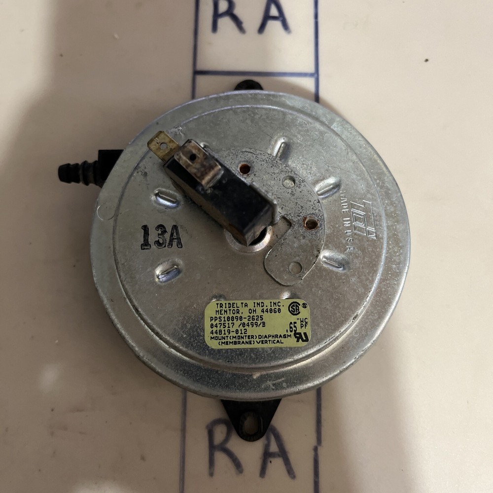 Furnace Pressure Switch PPS10090-2625 (RA)