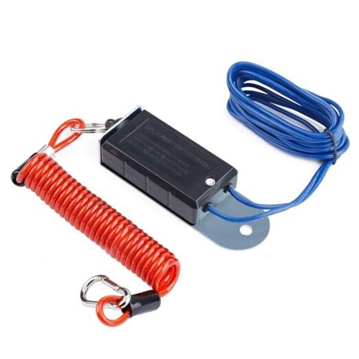 Trailer Breakaway Switch, Trailer Breakaway Coiled Cable with Electric 6FT