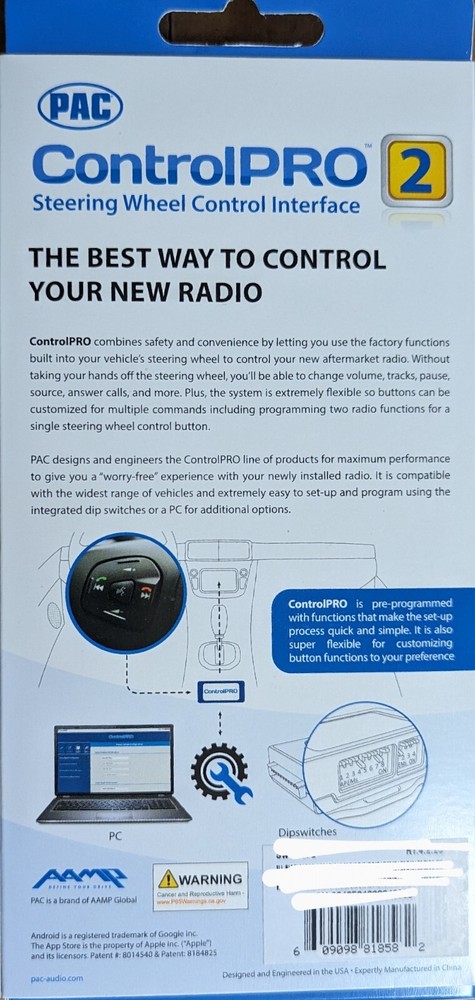 PAC SWI-CP2 Universal Steering Wheel Control Interface