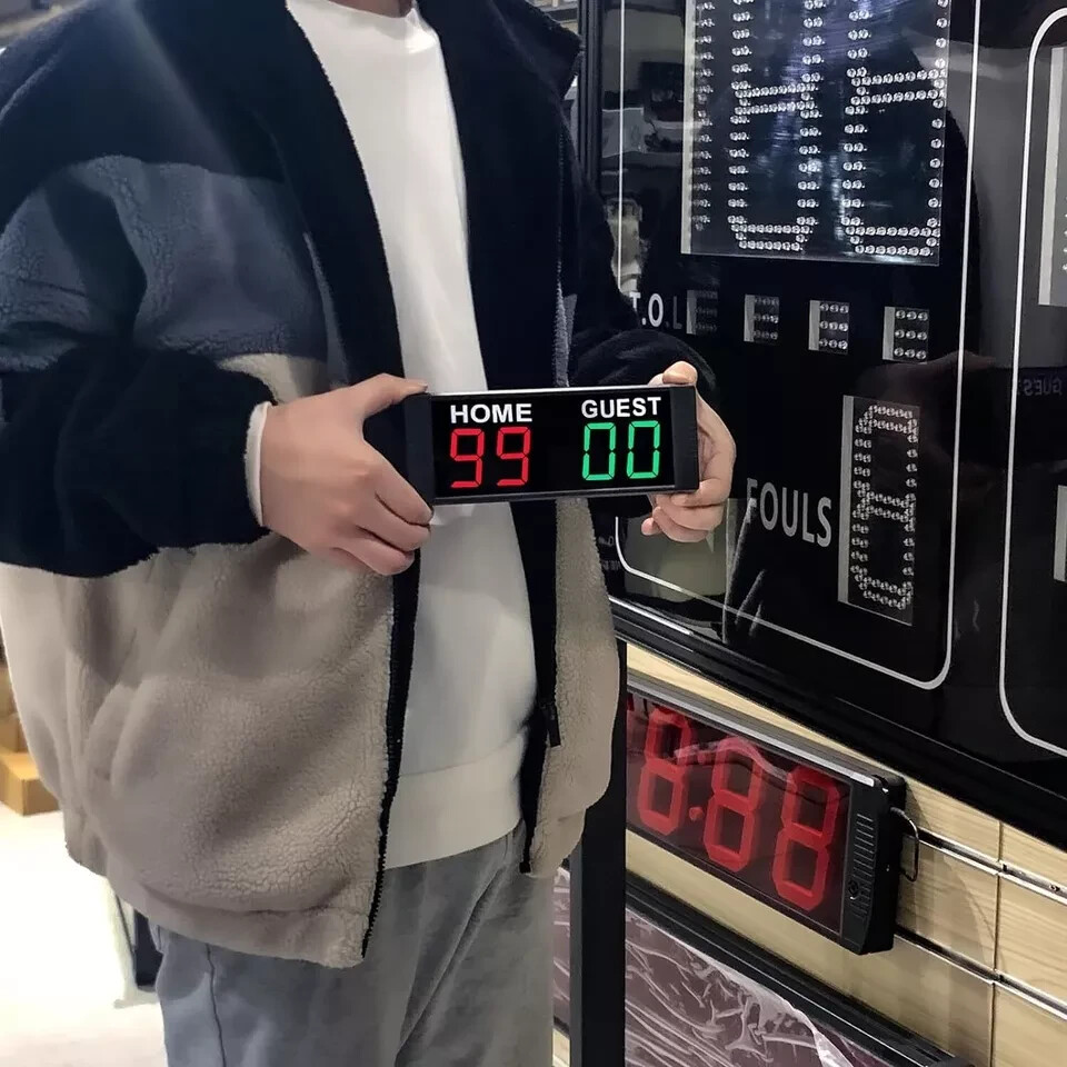 LED Portable Digital Scoreboard, Tabletop Electronic 4 digits(remote)