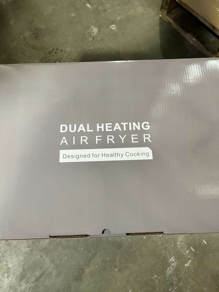 2-Tier Digital Air Fryer Dual Zone Heating Visual Window Space Saving Oil Free