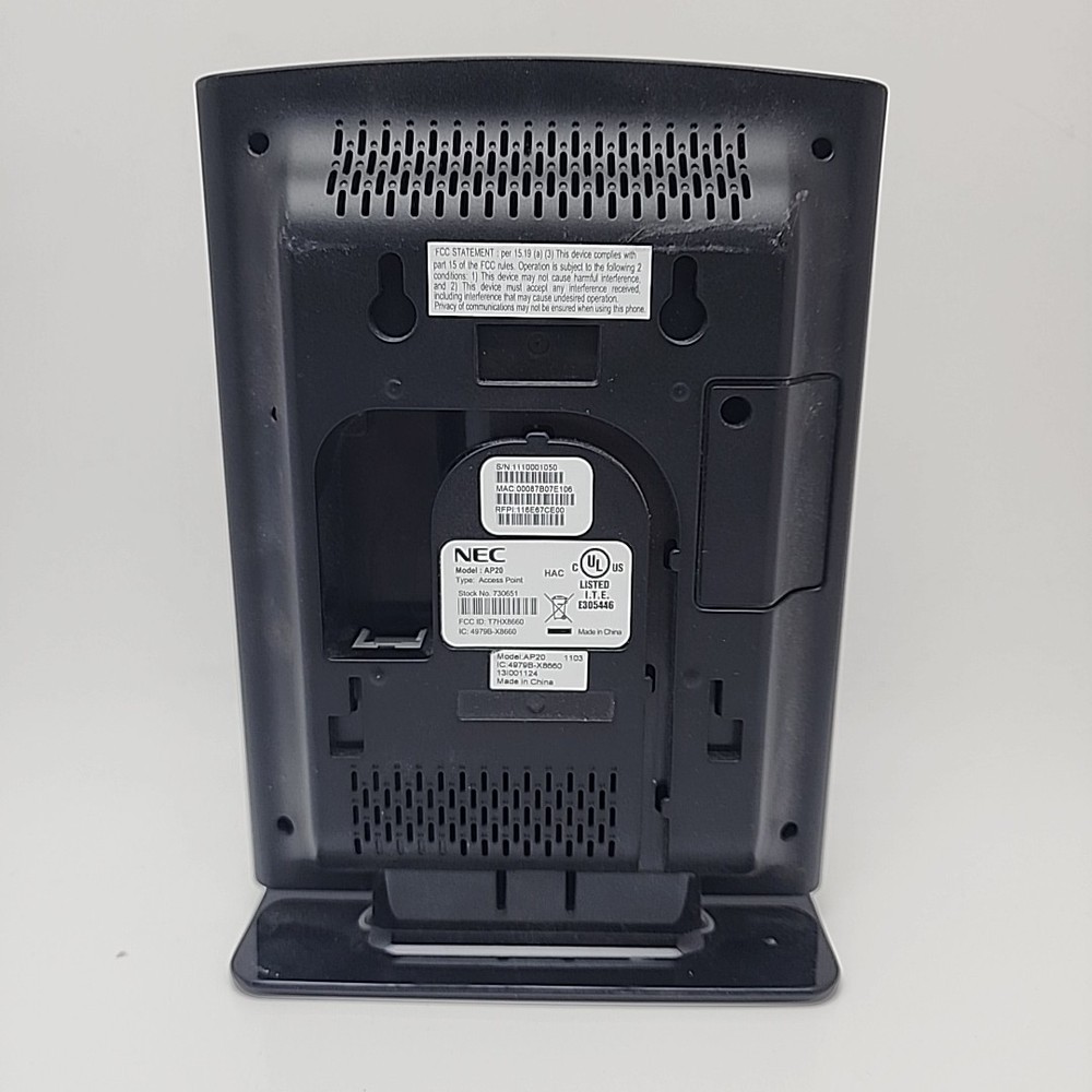 NEC AP20 IP DECT Access Point Model 730651 – PoE Tested Working