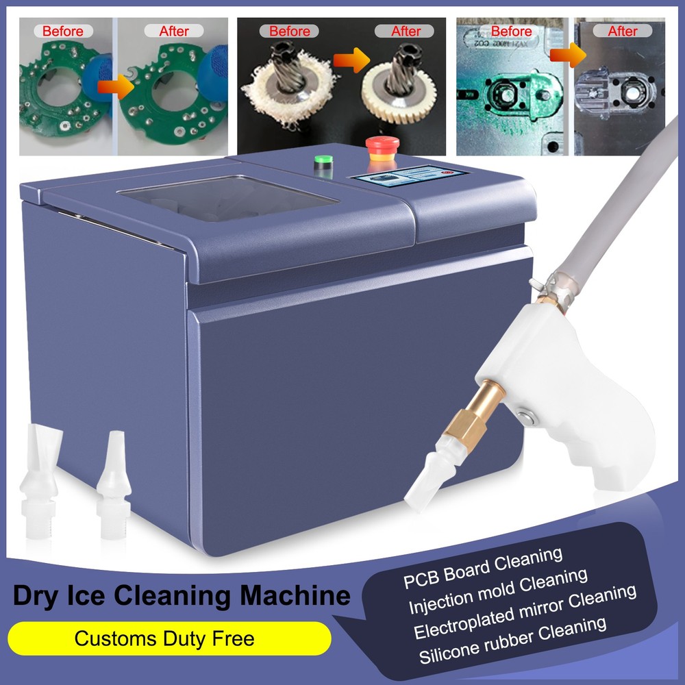 Mini Dry Ice Blasting Machine Cleaning Machine For PCB Burrs Remove Portable