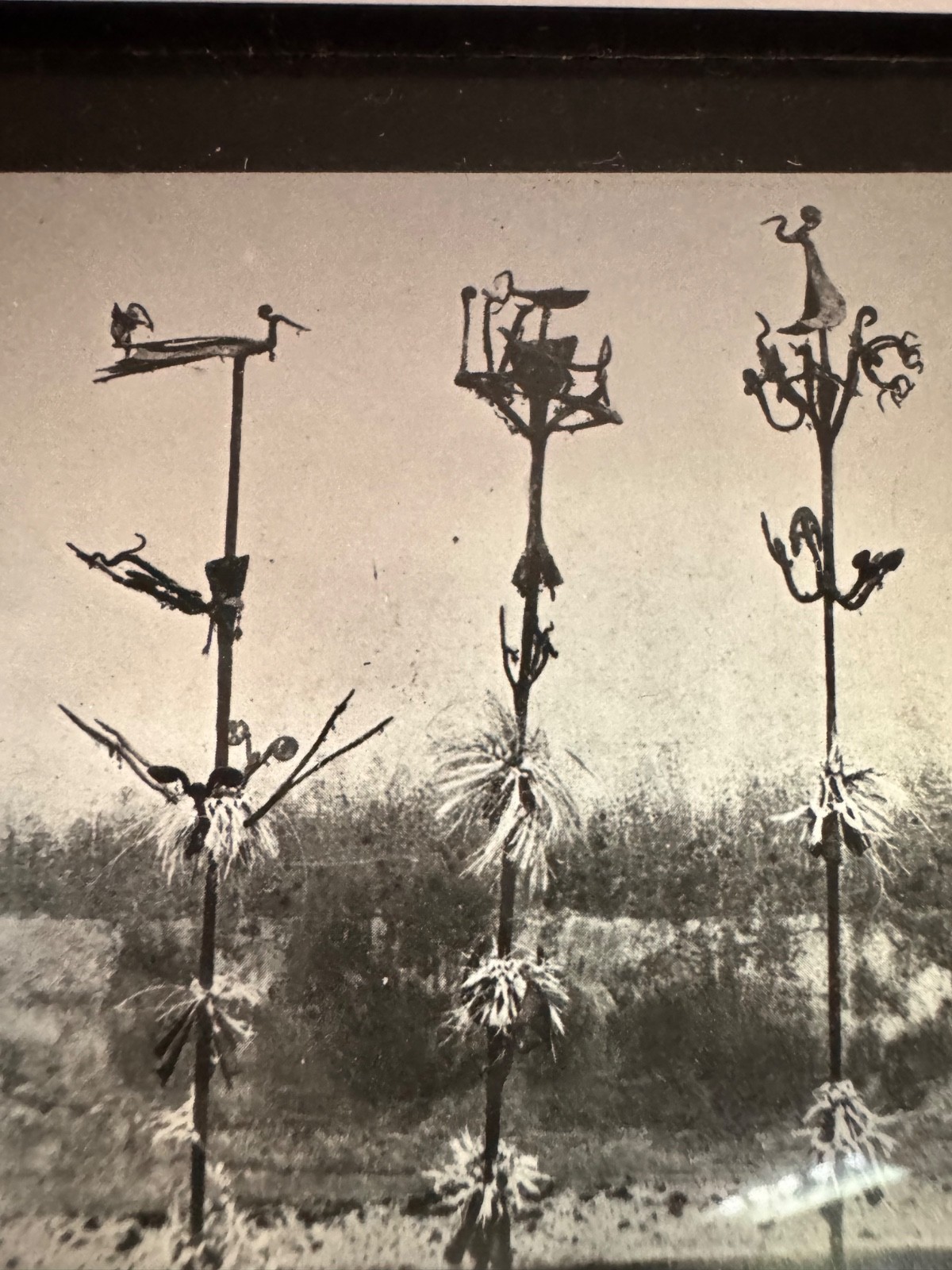 Yoruba Iron Sculpture Ifa Osun Opa Orire Photo slide Ex Libris