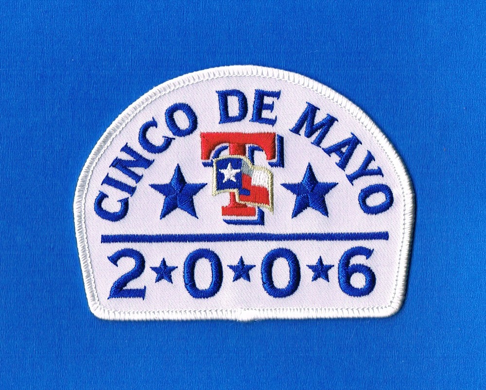 TEXAS RANGERS 2006 CINCO DE MAYO MLB UNIFORM PATCH