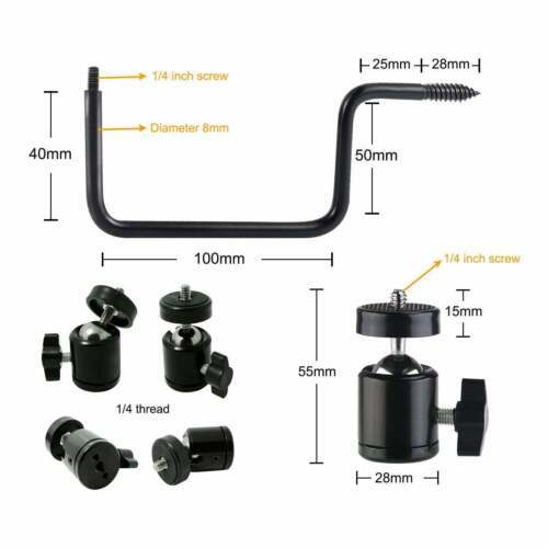 4 Pack Trail Camera Mount Tree Holder 360 Degree Adjustable Game Camera Mounting