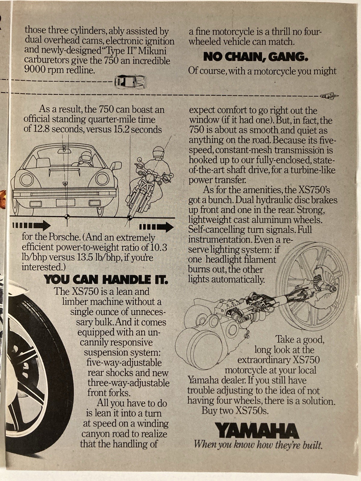 1978 Triumph Motorcycle Print Ad Sophisticated Tools