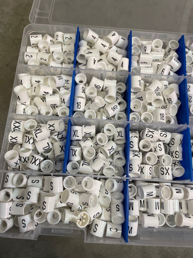 Retail Store Hanger Size Marker Tabs