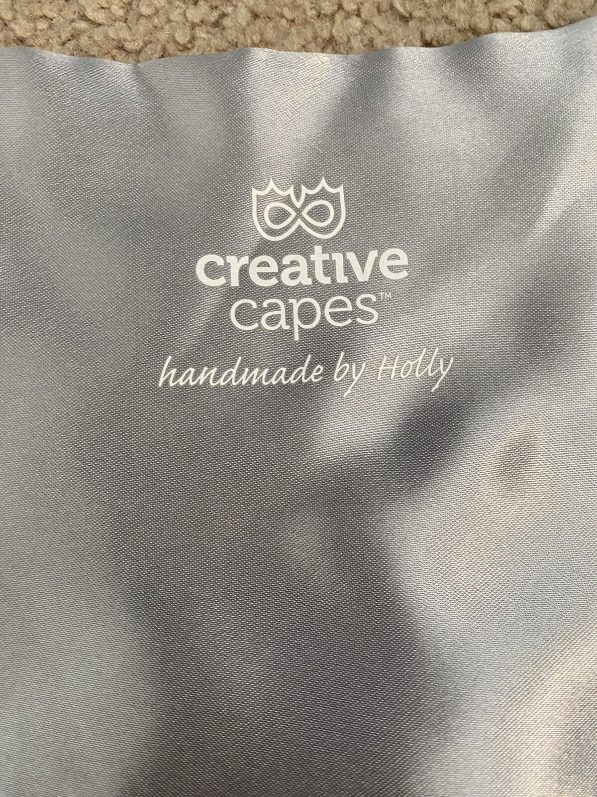 Creative Capes Hero Set Black & Silver W Costume Handmade Boy Girl Dress-up