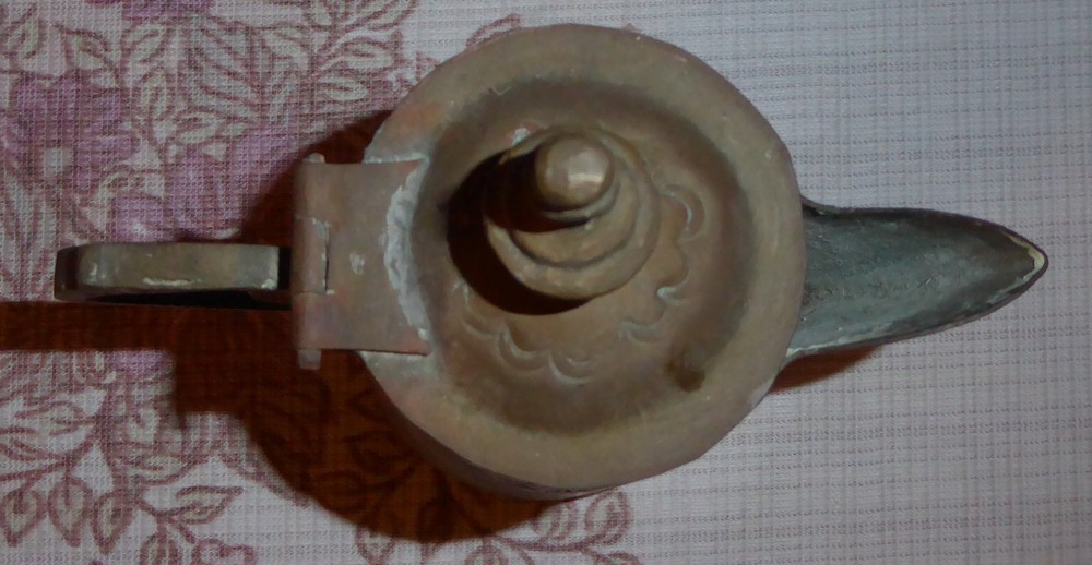 Vintage Small Handmade Brass Coffee Pot