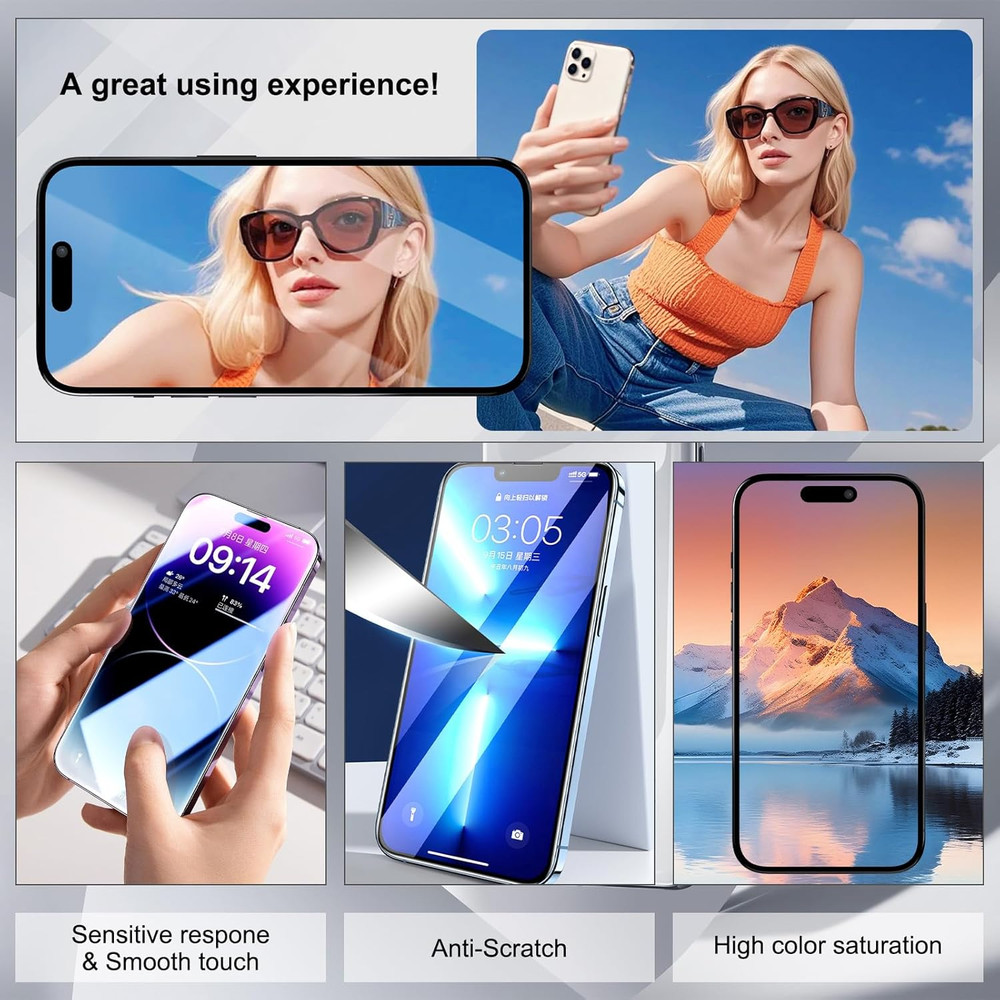 For Iphone 14 Screen Replacement 6.1 Inch, 3D Touch LCD Screen Digitizer Front D