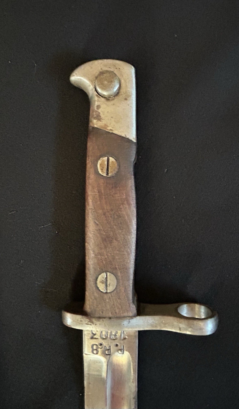 NICE! ORIGINAL Model 1893 Hump Back SPANISH P.R.8 BAYONET w/ SCABBARD