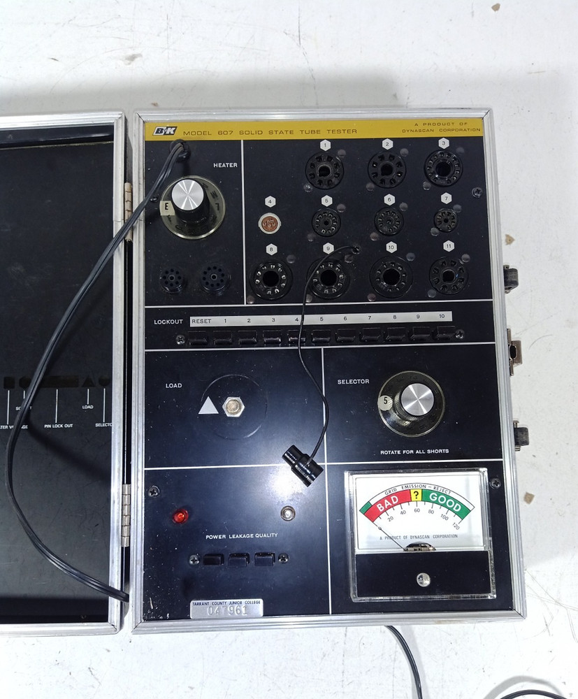 B &K Dyna Jet Model 607 Solid State Tube Tester with Setup Guide