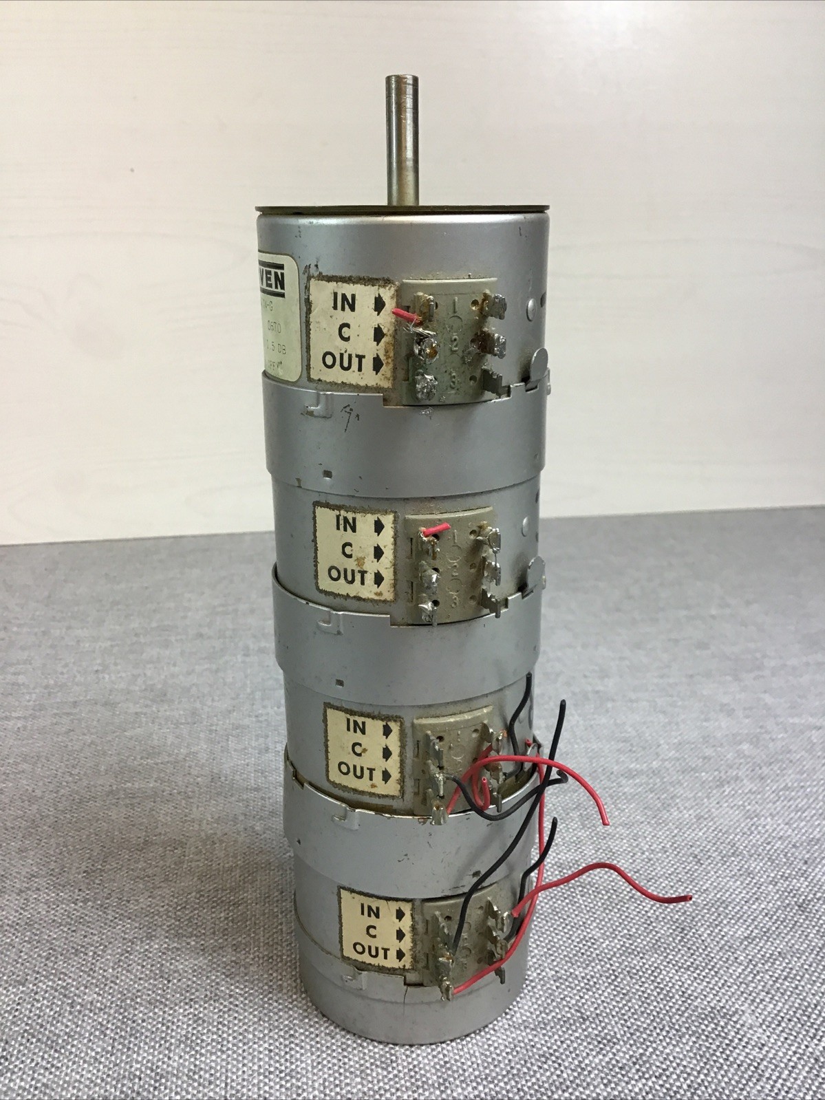 Daven SPEC 8704-G Quad “T” Audio Attenuator 600/600, 1.5 DB, Taper & off