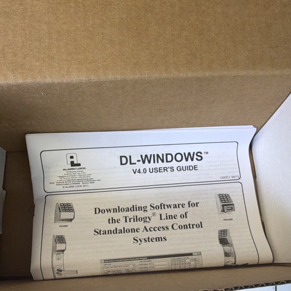 Alarm Lock AL-DTMIII Data Transfer Module 20157-2DR with DL-Windows Software