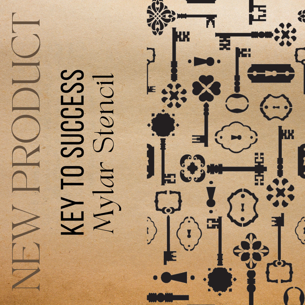 Key to Success - Stencil - FREE SHIPPING
