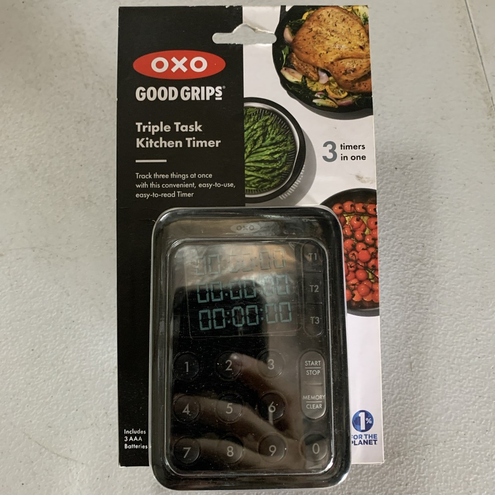 OXO Good Grips Digital Triple Kitchen Timer - Black BSCS