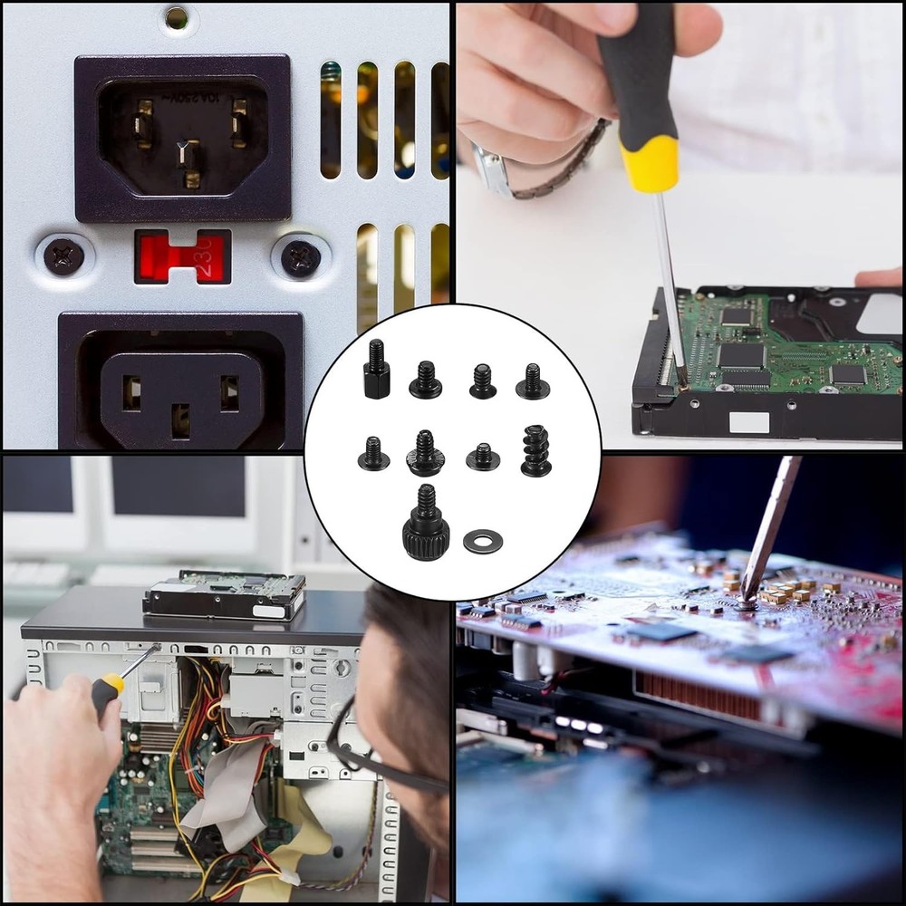Versatile 420-Piece Computer Standoff and Screw Set - Rust-Resistant & Durable