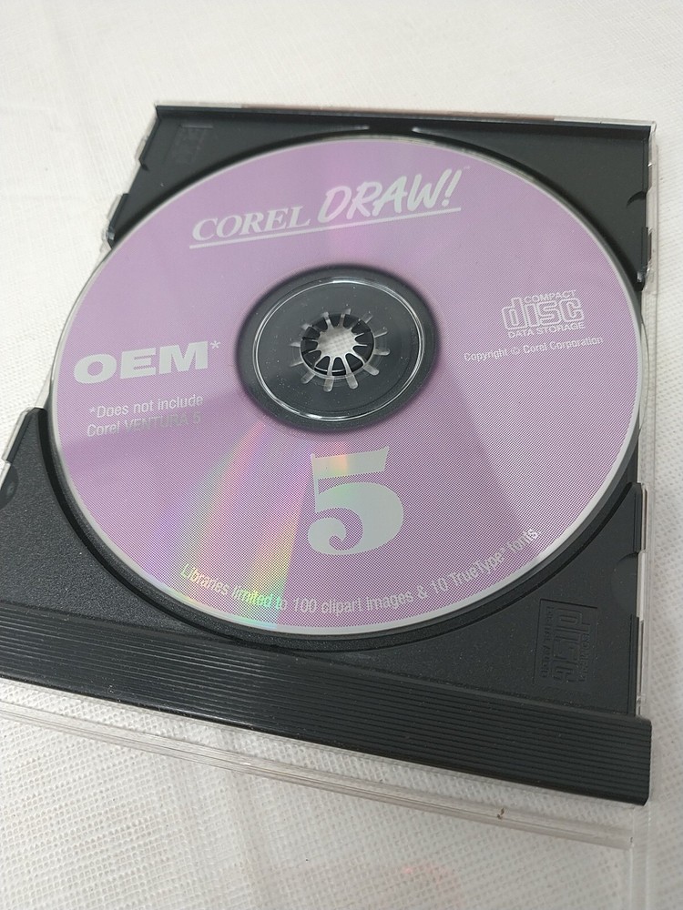 Corel Draw 5 Software Disc Only (Corel Draw!) 1994
