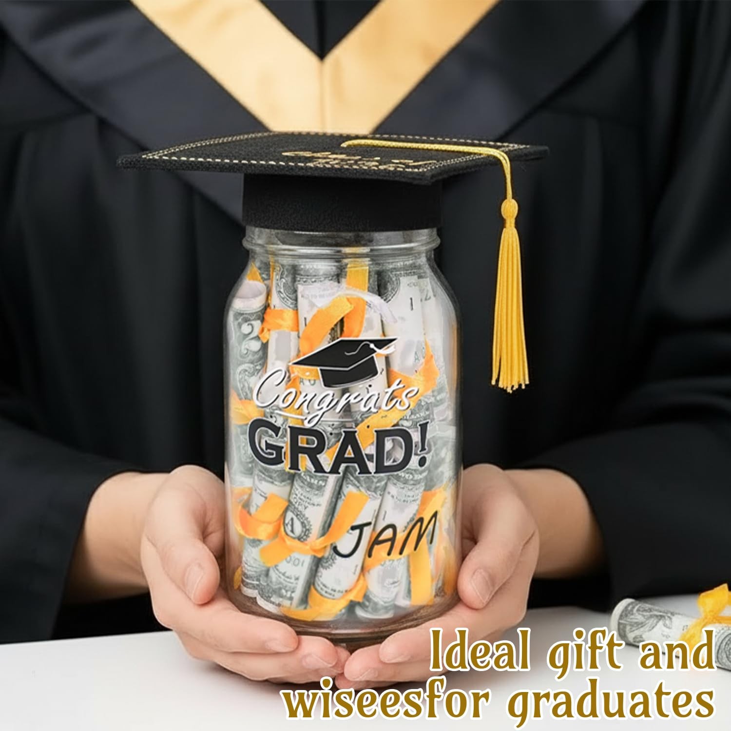 Graduation Gifts 2026 - Personalized Name Mason Jar - Filled with...
