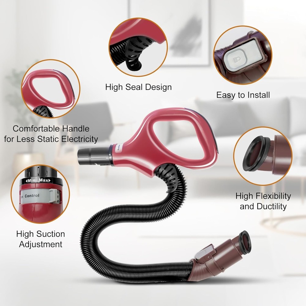 ZU561 Replacement Hose Handle, Crevice Tool, Vacuum Adapters Red