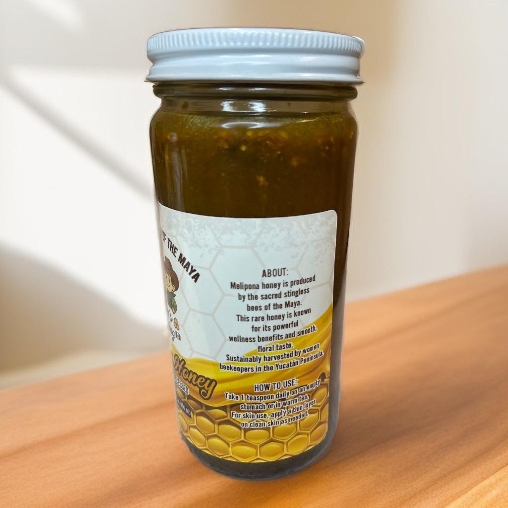 Melipona-Jimerito Honey with Bee Pollen: Mayan Harvested, Yucatán Mexico