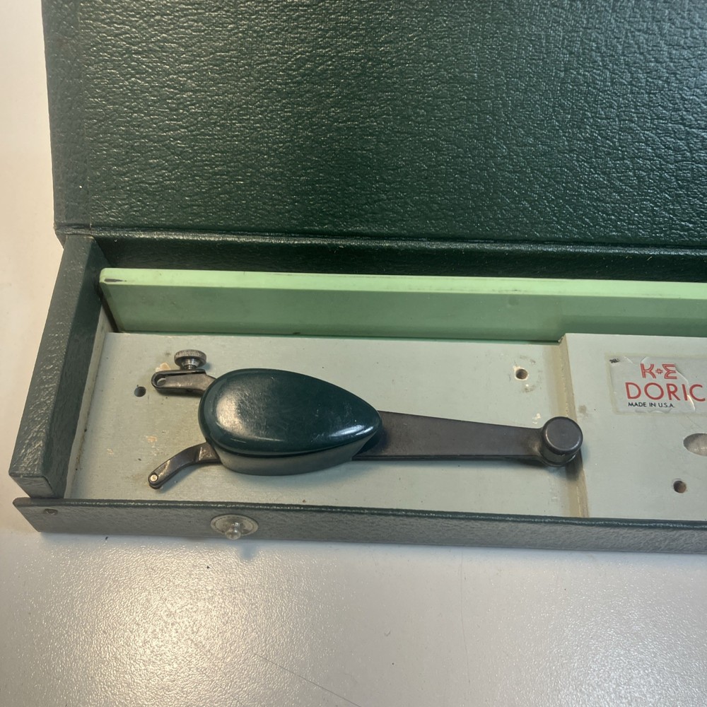 K&E KEUFFEL & ESSER DORIC DRAFTING LETTERING SET MODEL 8915 W/ CASE