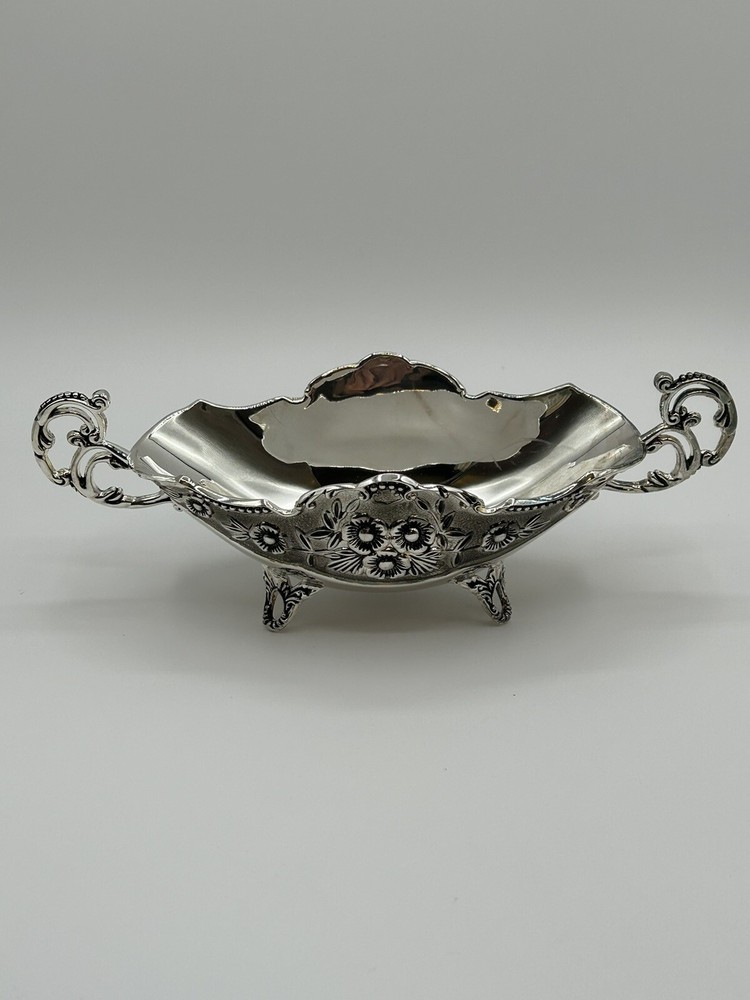 Vintage Godinger Silver Art Co. Tri-footed Snack/Nut/Candy Dish - Silver Plate