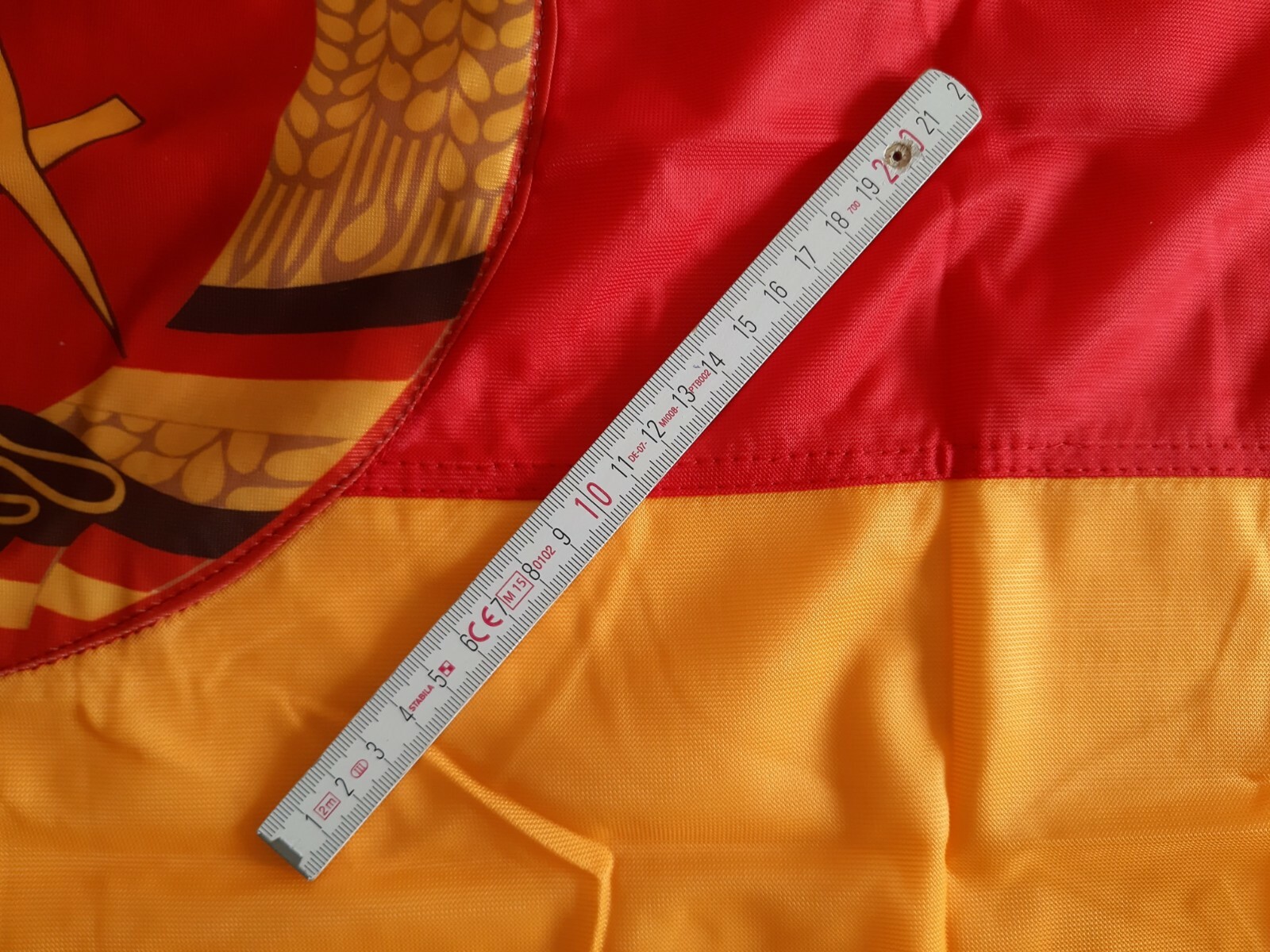 GDR Flag 1987 original communist East Germany DDR Fahne NVA double-sided 100x60