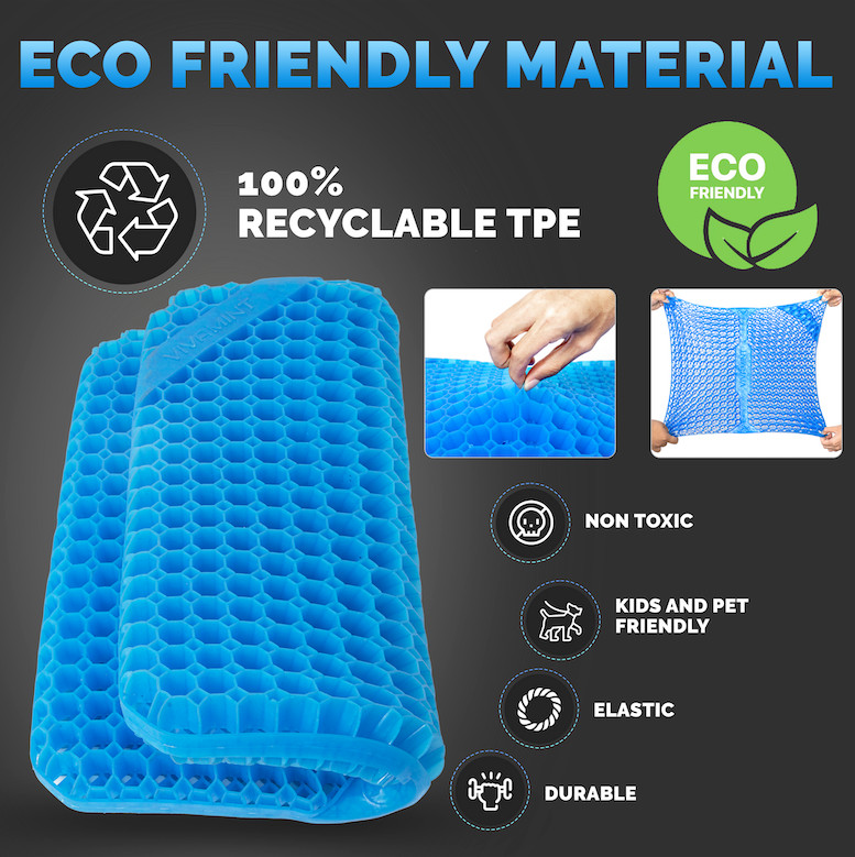 VIVAMINT Gel Seat Cushions for Long Sitting- Extra Large, 2" Inch Ultra Thick