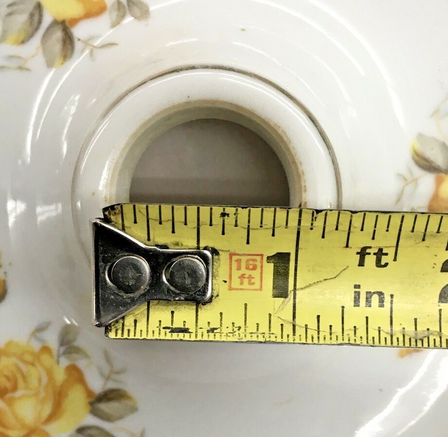 Porcelain Floral Single Light Wall Sconce