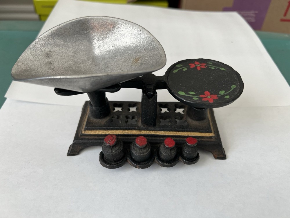 Cast Iron Toy Scale Vintage