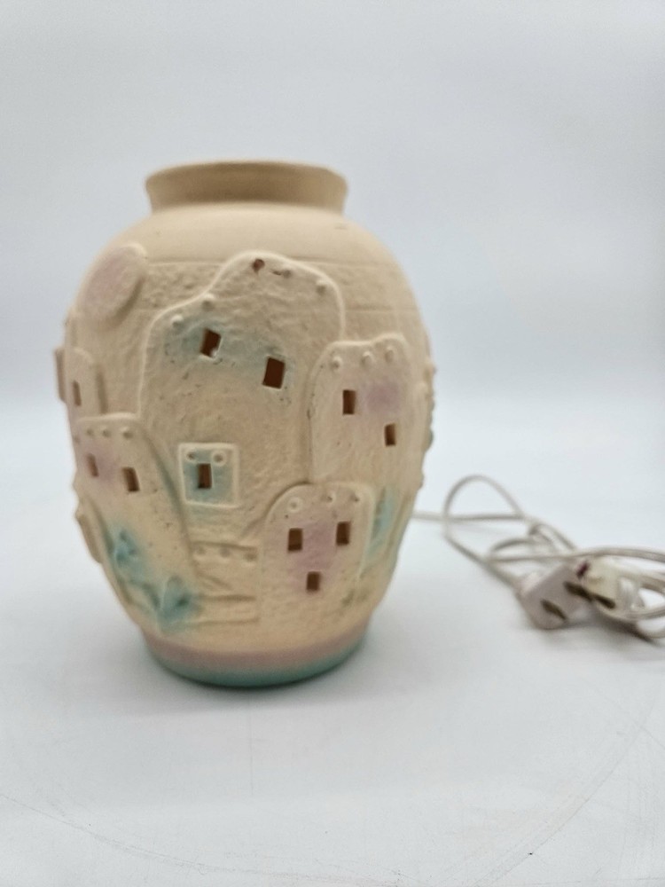 Vintage Ceramic Village Lighted Accent Lamp