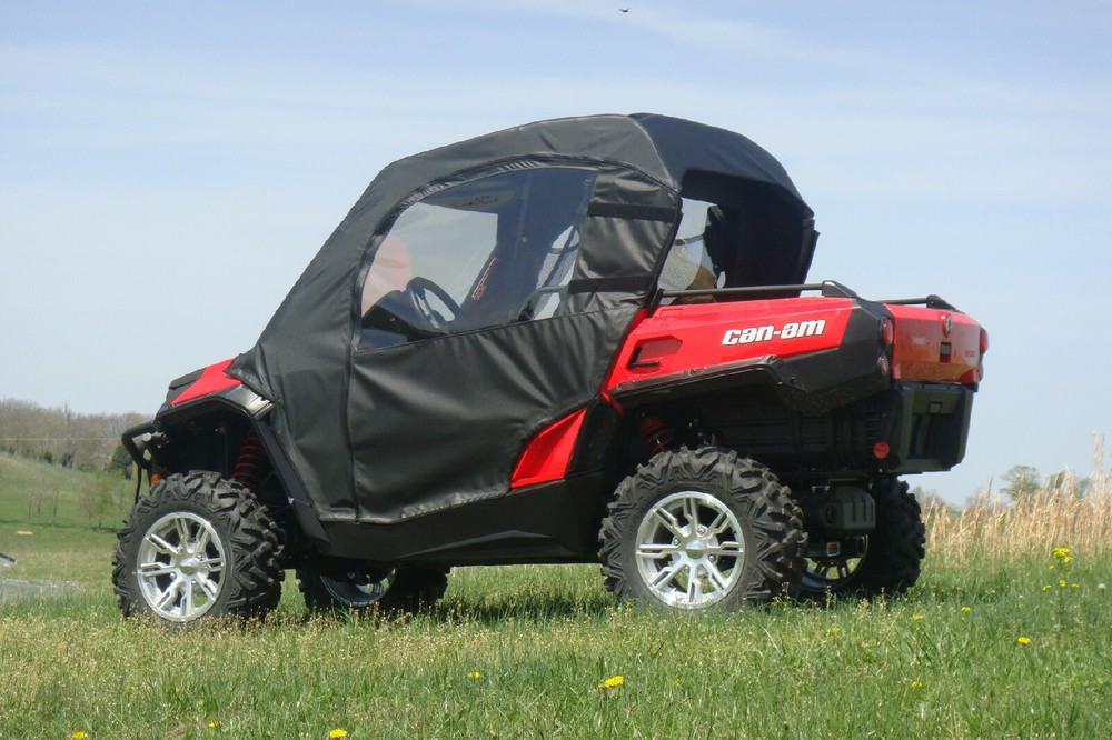 Can Am Commander Soft Doors with Zip Open Windows
