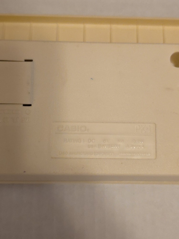 Vintage Casio PK-1 32-Key Electric Keyboard Pulse Code Modulation Working