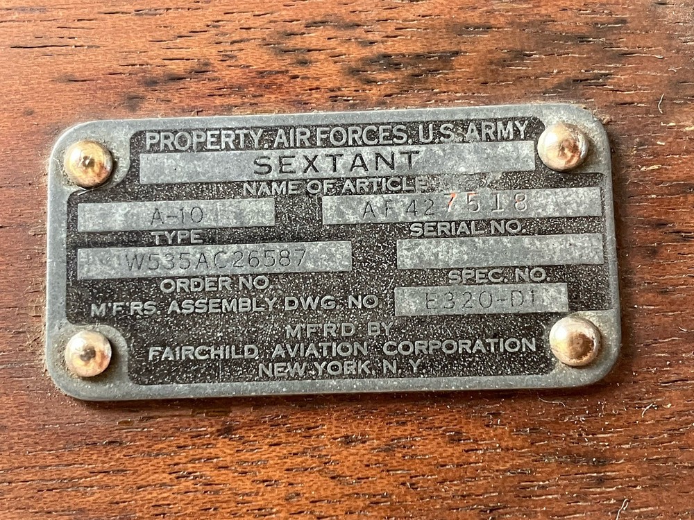 Vintage Sextant Model A-10 US Army Air Forces