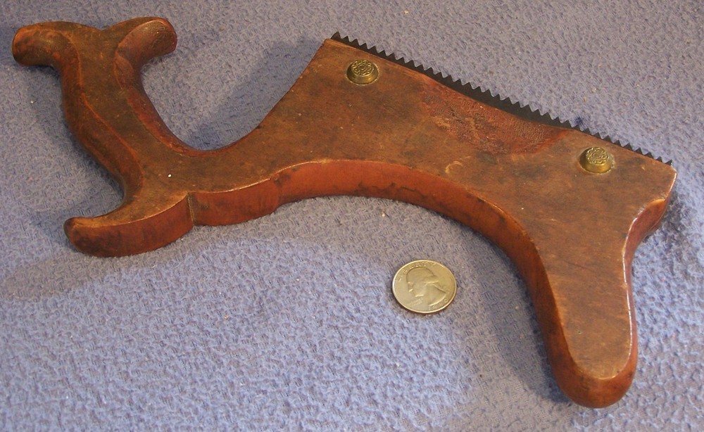early STAIR SAW with Decorative Brass Nuts