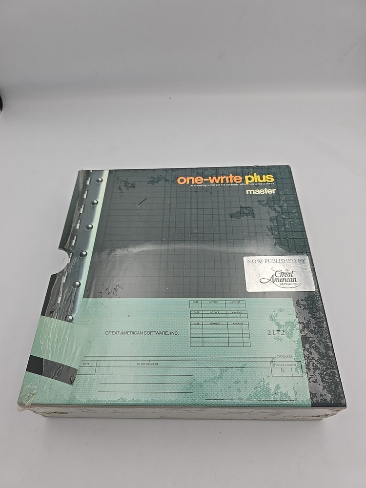 One Write Plus 1986 Master Evergreen Great American Software Accounting Payroll