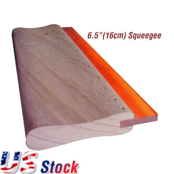 US Stock 6.5" Silk Screen Printing Squeegee Ink Scraper Scratch Board