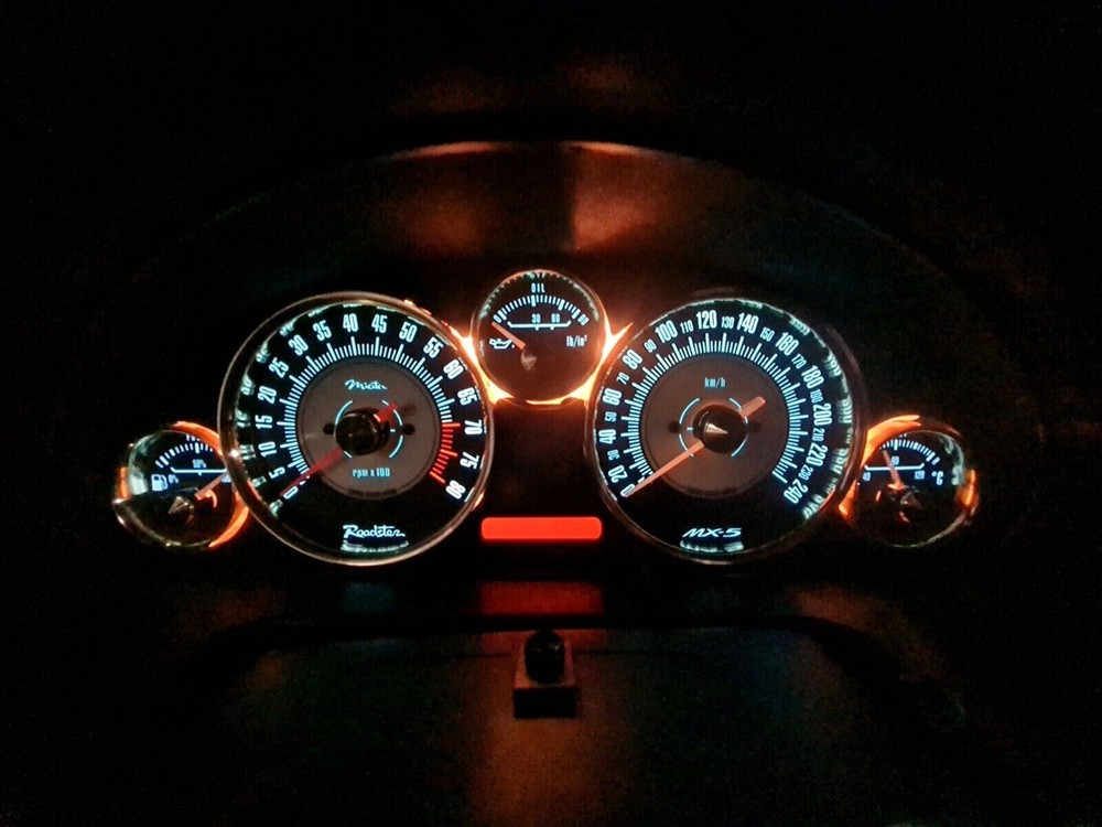 Mazda MX-5 Classic Glow Gauge Plasma Dials Speedometer Shift Indicators Mp