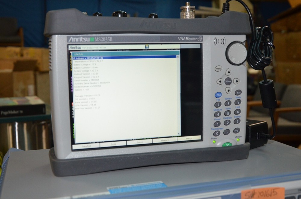 Anritsu MS2035B 6 Ghz 2 Port Vector Network & Spectrum Analyzer VNA Master 411