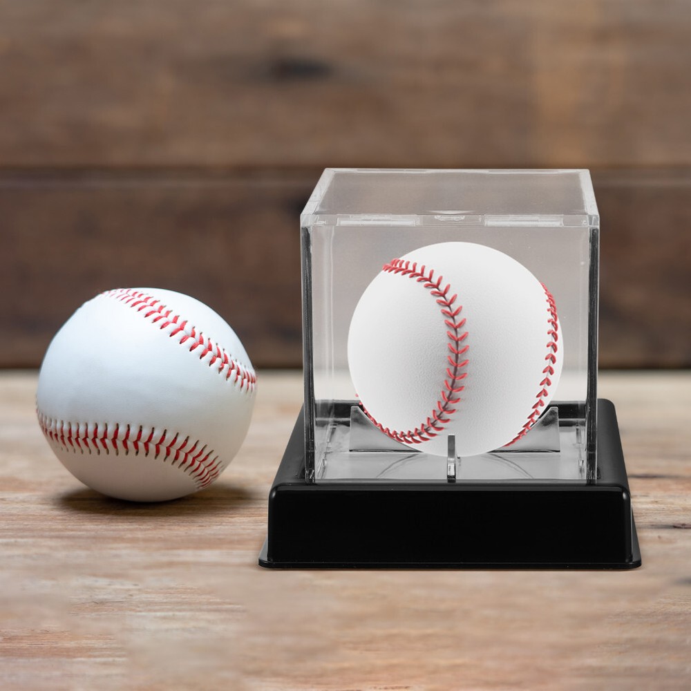 1PC Small Display Case Tennis Box Baseball Square Clear Box for Storage