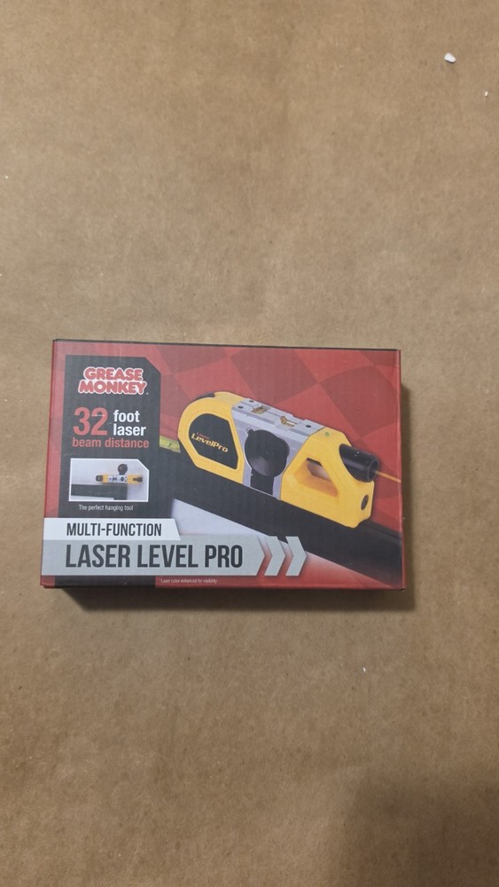 Grease Monkey Multi-function Laser Level Pro 32 Ft Beam Distance