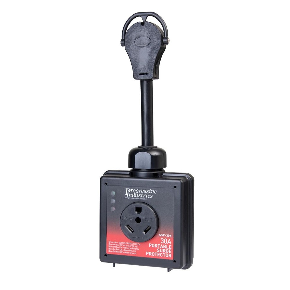 Progressive Industries SSP30X Portable RV Smart Surge Protector 30A Black