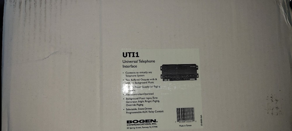 Bogen UTI1 Universal Telephone Interface (UTI1)