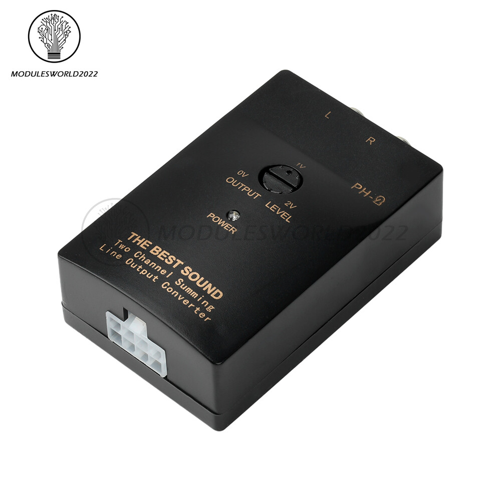 PH-2 Level Car Speaker High to Low Subwoofer Audio Converter With Delay Function