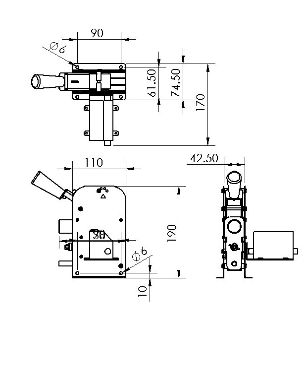 Length counter meter wire cable hose measuring device Feet & Inch type