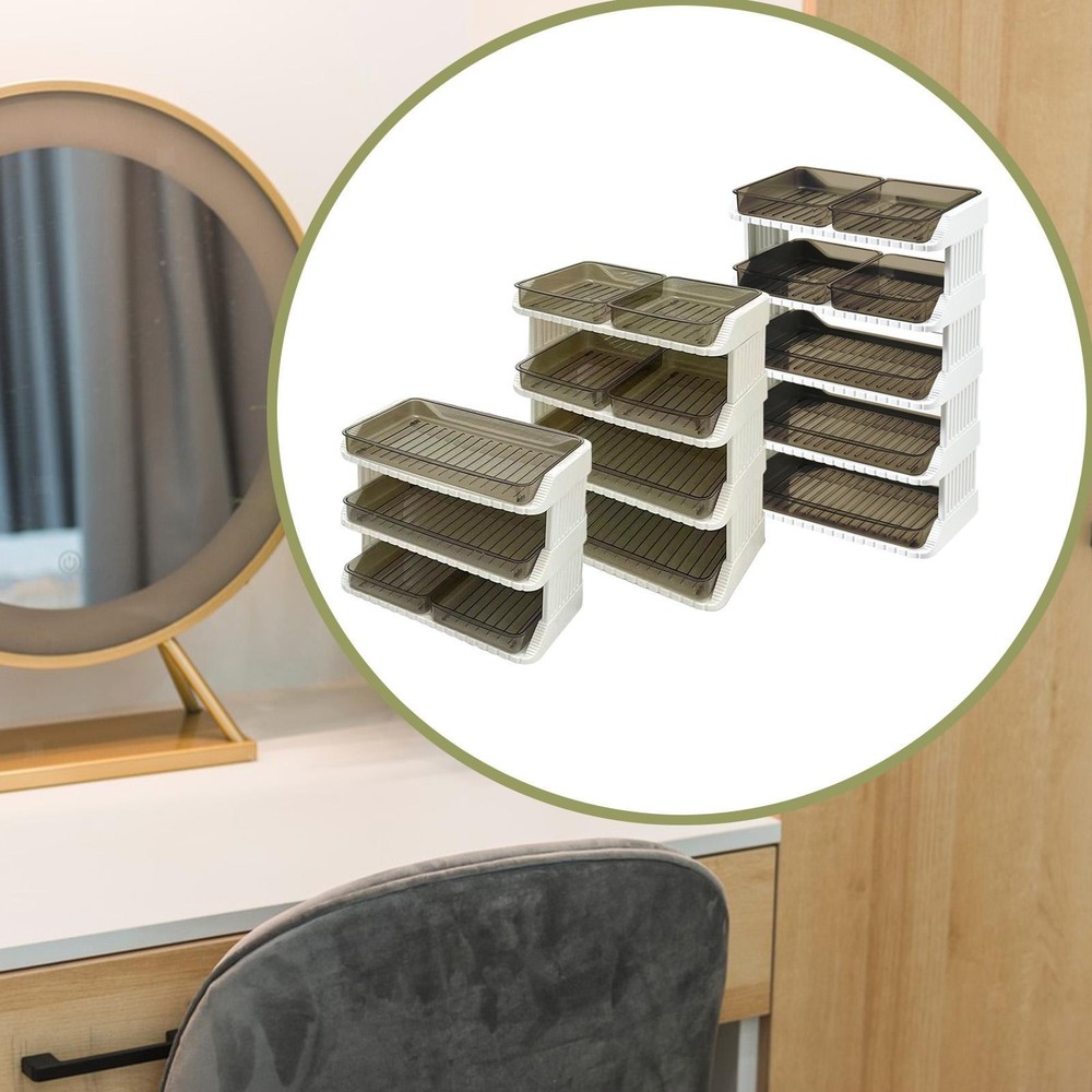 Storage Shelf Multiuse Model Car Storage Box for Makeup Model Car Tiny Dolls